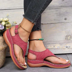 Naia® | Orthopädische Flip-Flops für Damen in Rot