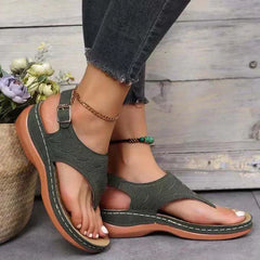 Naia® | Orthopädische Flip-Flops für Damen in Grün