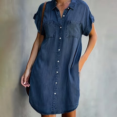 Rebekah - Kleid in Premiumqualität in Dunkelblau