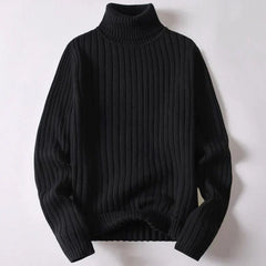 Herren-Rollkragenpullover aus Merinowolle - Wyatt in Schwarz