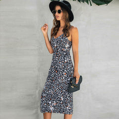 Bianca - Wickelkleid - Print in Schwarz