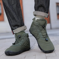 Markus | Wasserdichte Barfußschuhe für den Winter in Grün