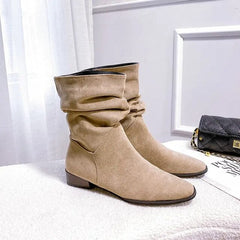 Western-Cowboy-Winterstiefel für Frauen in Klar