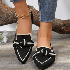 Philippa® | Elegante Loafer-Flats für Mode in Schwarz