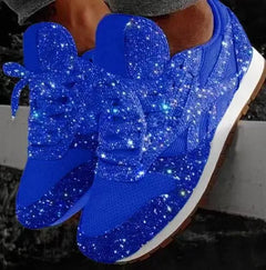 Nor - Lässige Glitzerschuhe mit Pailletten in Blau