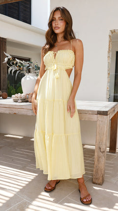 Clara | Midi-Kleid in Gelb