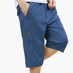 Herren-Bermudashorts mit Taschen für die alltägliche Freizeit in Königsblau