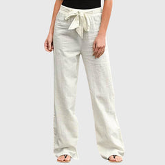 Elena | Moderne leichte Damenhose stilvoll in Weiß