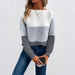 Amelia - Eleganter Damenpullover in Grau