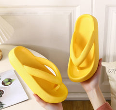 Pura® | Outdoor Seaside Beach Flip-Flops mit dicker Sohle in Gelb