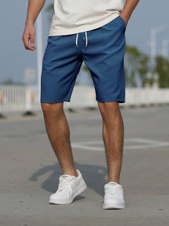 Conor - Lässige Strandshorts mit Kordelzug für Herren in Marineblau
