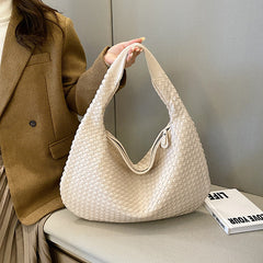 Laila - Gewebte Tasche in Beige