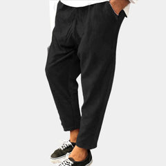 Bequeme Cord-Sommerhosen mit praktischen Taschen - Ropert in Schwarz