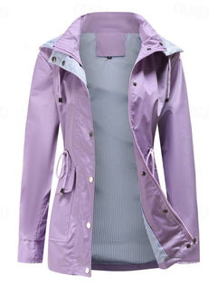 Bequeme und warme Jacke für Frauen - Meike in Lila