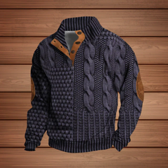 Bequemer & warmer Winterpulli - Constantin in Lila