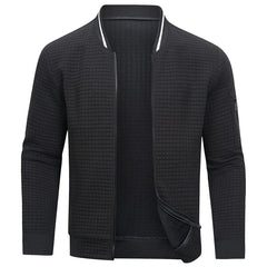 Carlito - Lässige Minimalistische Warme Jacke Für Männer in Schwarz
