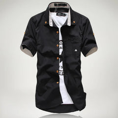 Ben | Mason Signature Button-Up Hemd für stilbewusste Herren in Schwarz