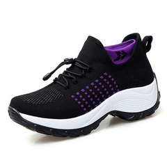 MotionEase - Komfortschuhe - Laufschuhe in Schwarz / Lila