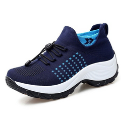 MotionEase - Komfortschuhe - Laufschuhe in Weiß / Blau
