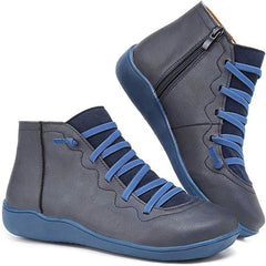 Liana | Trendige orthopädische Stiefelette in Blue