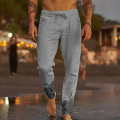 Linford - Herren leinenhose in Grau
