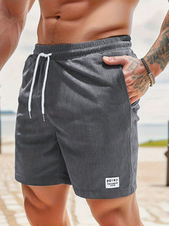 Bruno | Herren Sommer Shorts mit Kordelzug in Grau