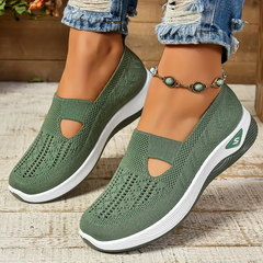 Saskia - Damen Orthopädische Sandalen mit Verstellbaren Riemen in Armeegrün