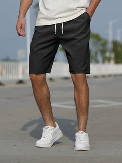Conor - Lässige Strandshorts mit Kordelzug für Herren in Schwarz
