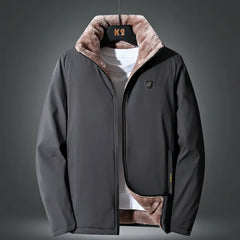 Lässige Herren-Fleecejacke - Titus in Grau