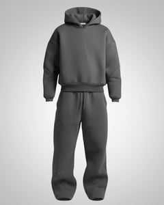 Clara | Damen Bequemer Oversized Jogginganzug in Grau