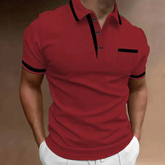 Carter - Elegantes Herren Polo Shirt für jeden Anlass in Rot