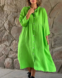 Johanna - Hemdkleid Modisches Kleid in Grün