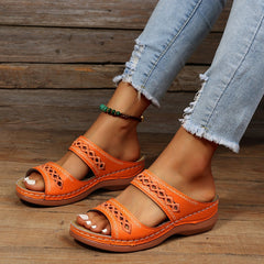 Damen-Sommersandalen für überragenden Komfort und Halt - Sabina in Orange
