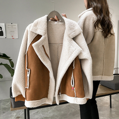 Eleganter Damen-Teddy-Mantel | Übergroßer in Braun