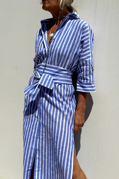 Laura | Trendiges Zeitloses Elegantes Kleid in Blau