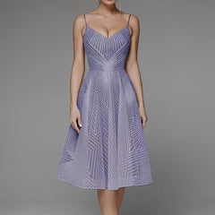 Symmetry Line Elegantes Abendkleid in Lila