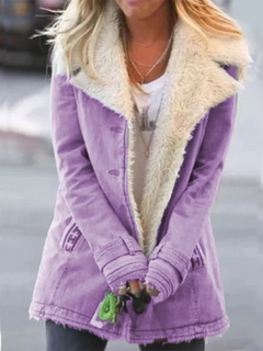 Susanne - Winterjacke - Warm und modisch in Lila