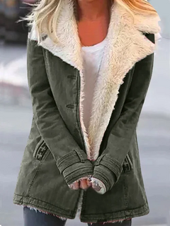 Susanne - Winterjacke - Warm und modisch in Armeegrün