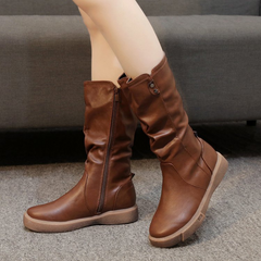 Ava | Wasserabweisend Seitlicher Reißverschluss Stiefel in Braun