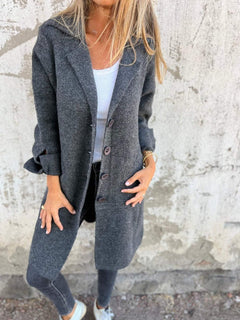 Demi | Casual-Langmantel in Grau