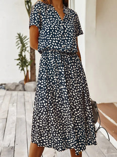 Sophia - Schickes bequemes Kleid in Marineblau