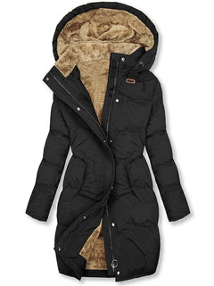 Luxuriöse und isolierte Jacke in Schwarz