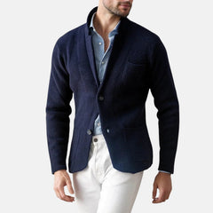 Remo™ | Herren Blazer Jacke im klassischen Vintage-Stil in Marineblau