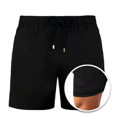 Stylische Badeshorts für Männer in Schwarz