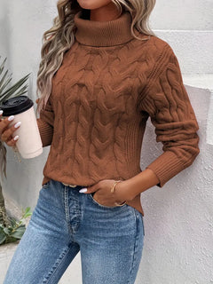 Vicky™ | Knit Sweater in Braun