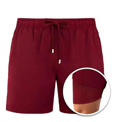 Stylische Badeshorts für Männer in Rot