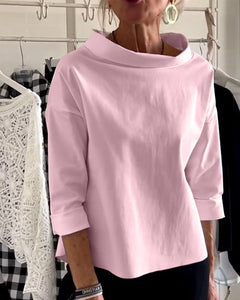 Amyra - Damen Elegantes Oberteil in Rosa