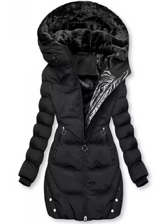 Lea - Gepolsterte Winterjacke für Damen in Schwarz
