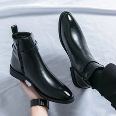 Elegante Ankle Boots für Männer - Ansgar in Schwarz