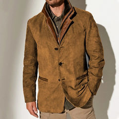 Elegante Luxusjacke für Männer - Gundelr in Hellbraun
